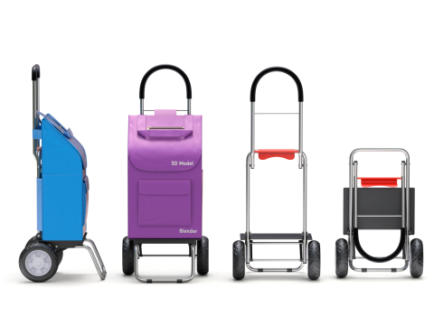 Foldable Shopping Cart 3D Model