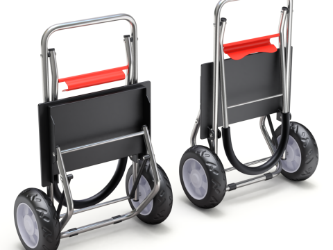 Foldable Shopping Cart 3D Model