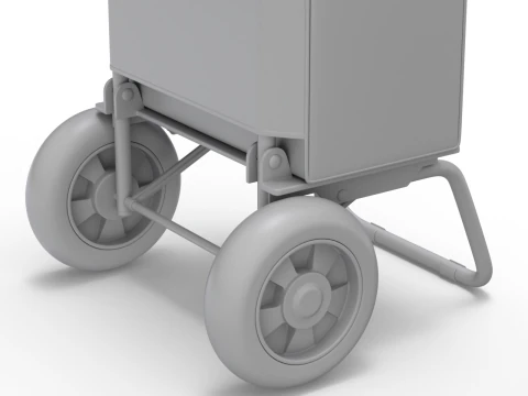 Carrinho de compras dobr&aacute;vel Modelo 3D