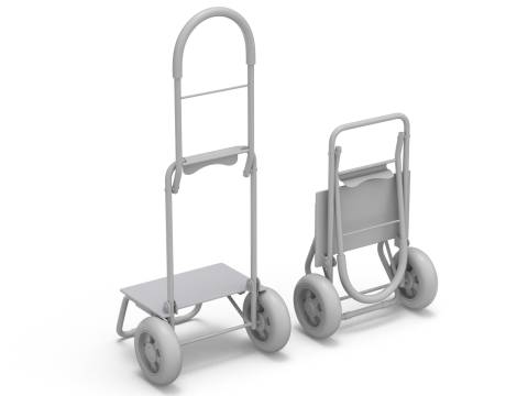 Foldable Shopping Cart 3D Model