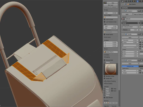 Carrinho de compras dobr&aacute;vel Modelo 3D