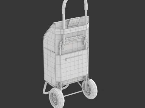 Carrinho de compras dobr&aacute;vel Modelo 3D