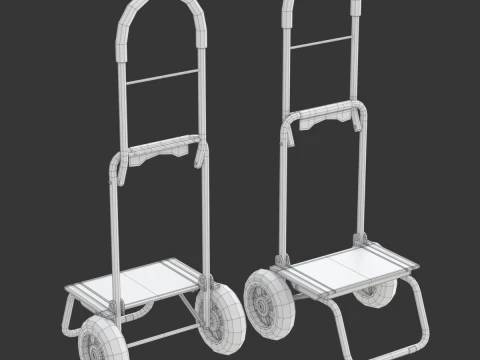Carrinho de compras dobr&aacute;vel Modelo 3D