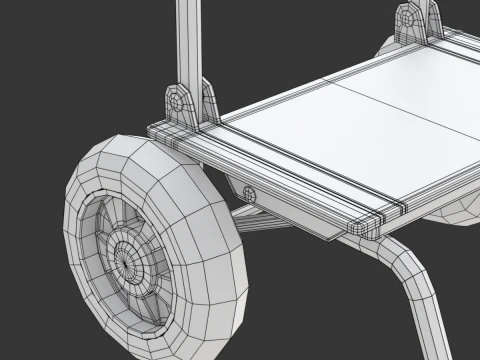 Carrinho de compras dobr&aacute;vel Modelo 3D