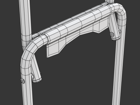 Foldable Shopping Cart 3D Model