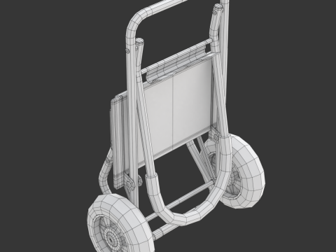 Foldable Shopping Cart 3D Model