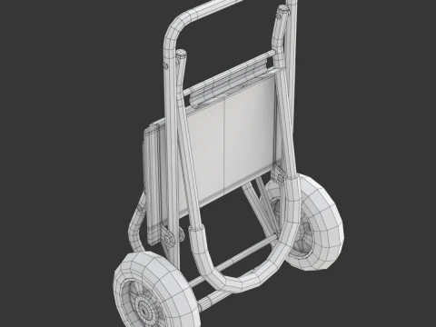 Carrinho de compras dobr&aacute;vel Modelo 3D