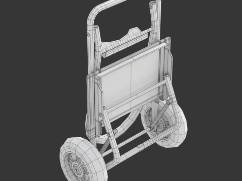Carrinho de compras dobr&aacute;vel Modelo 3D