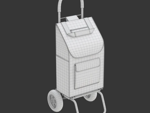 Carrinho de compras dobr&aacute;vel Modelo 3D