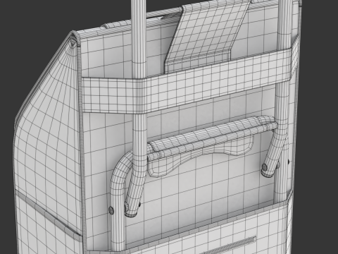 Foldable Shopping Cart 3D Model