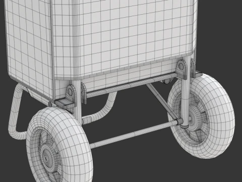 Carrinho de compras dobr&aacute;vel Modelo 3D