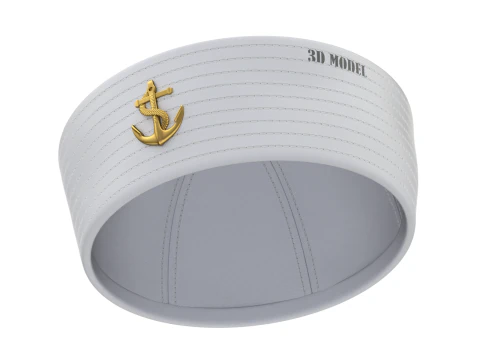 선원 모자 3D 모델