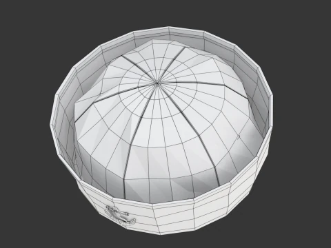 선원 모자 3D 모델