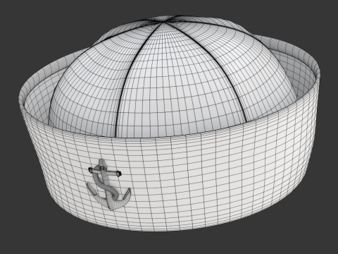 Sailor Hat 3D Model