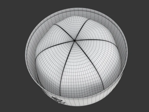 선원 모자 3D 모델