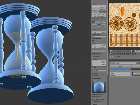 Hourglass Model 3D