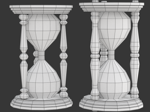 Hourglass Model 3D