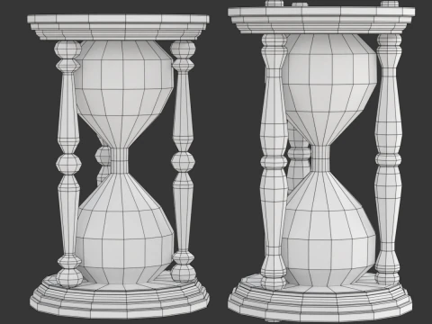 hourglass 3D मॉडल