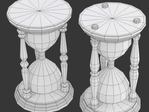 hourglass 3D मॉडल