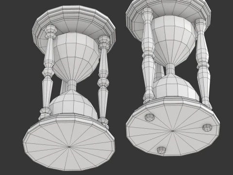 hourglass 3D मॉडल