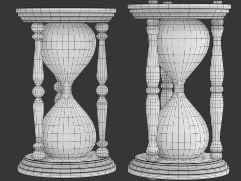 Hourglass Model 3D