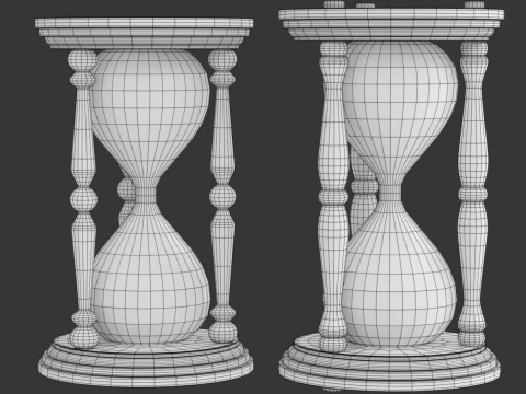 hourglass 3D मॉडल