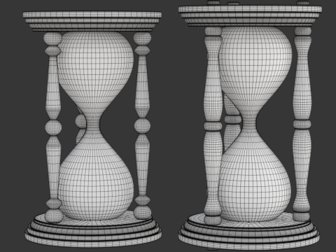 Hourglass Model 3D