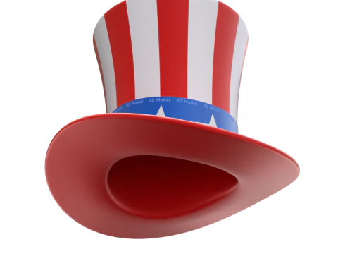 Uncle Sam Hat 3D Model