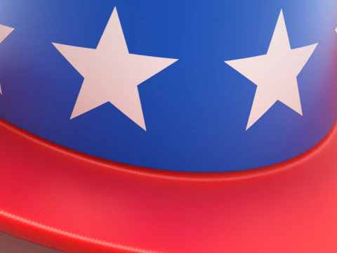 Uncle Sam Hat 3D Model