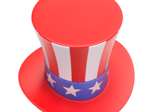 Uncle Sam Hat 3D 模型