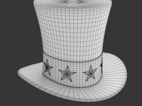 Uncle Sam Hat 3D 模型