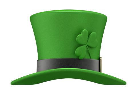St Patricks Day Hat with Clover 3D मॉडल
