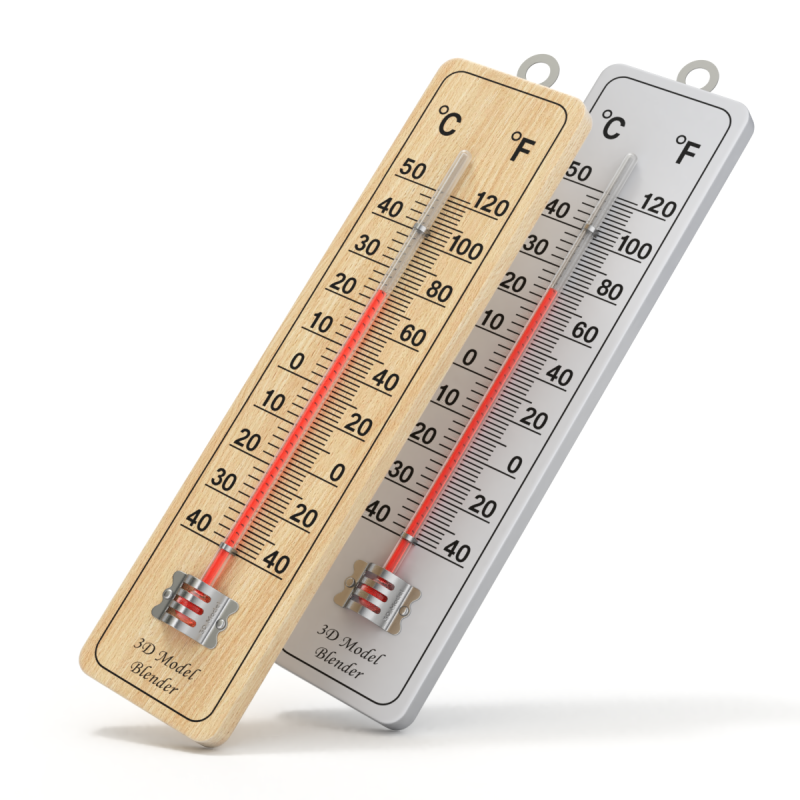 Wall Thermometer Modèle 3D .c4d .max .obj .3ds .fbx .stl .blend