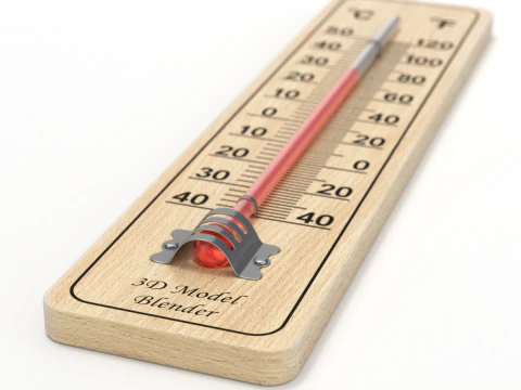 Wall Thermometer 3D Model