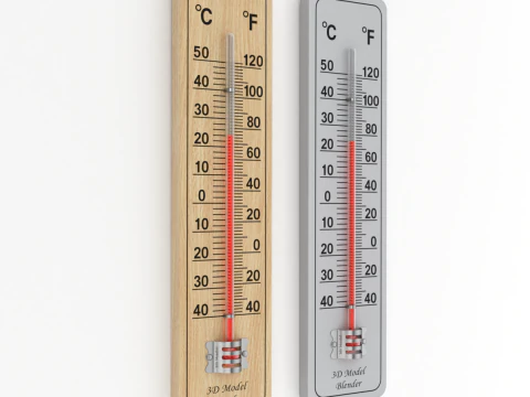 Wall Thermometer 3D Model