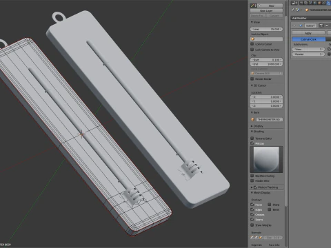 Wall Thermometer 3D Model