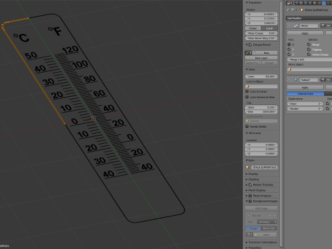 Wall Thermometer Modèle 3D