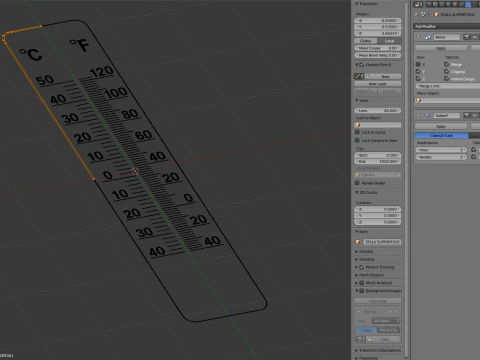 Wall Thermometer 3D Model