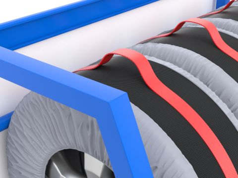 Spare Car Tyre Wheel Storage and Carry Bag Cover 3D Model