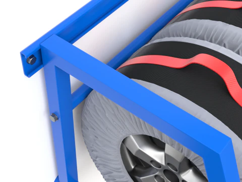 Penyimpanan Roda Ban Cadangan dan Penutup Tas Jinjing Model 3D