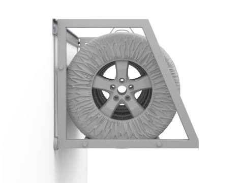 Spare Car Tyre Wheel Storage and Carry Bag Cover 3D Model