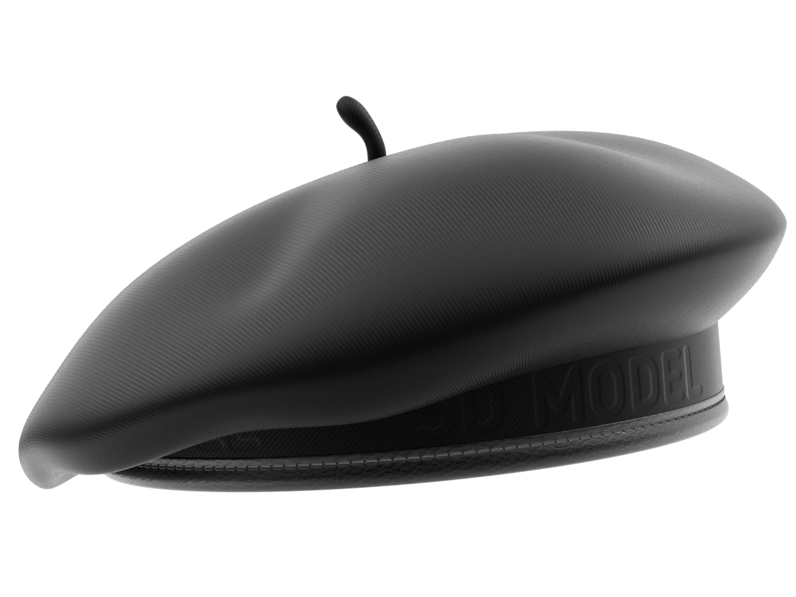 Beret Hat 3D Model .c4d .max .obj .3ds .fbx .stl .blend 