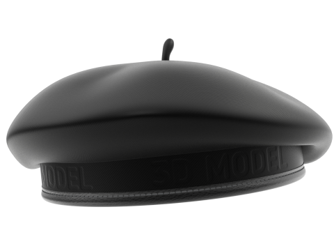 Beret Hat 3D Model