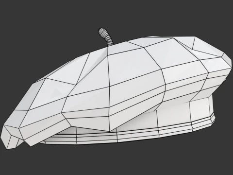 Beret Hat 3D Model