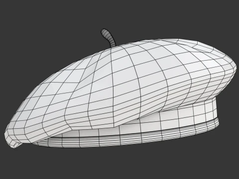 Beret Hat 3D Model