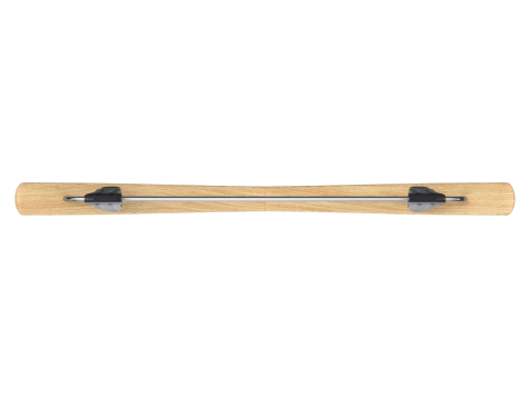 Wooden Clothes Hanger with Clips 3D 模型