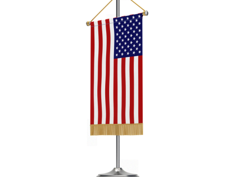 Desk Flag Modelo 3D