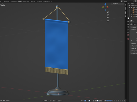 Desk Flag Modelo 3D