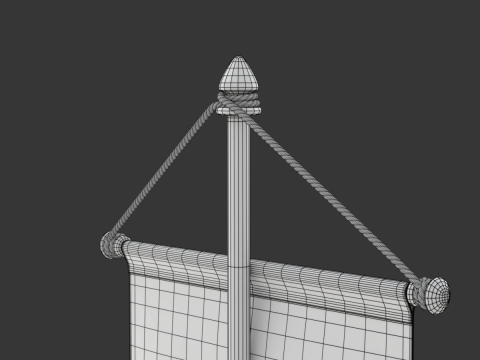 Desk Flag Modelo 3D