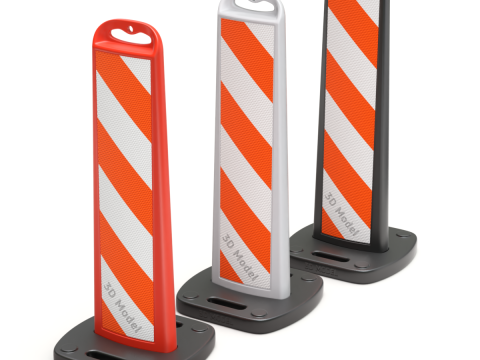 Vertical Panel Channelizer 3D Модель
